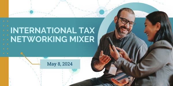 International Tax Networking Mixer graphic